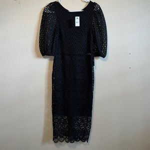 Beautiful, crocheted, black express dress